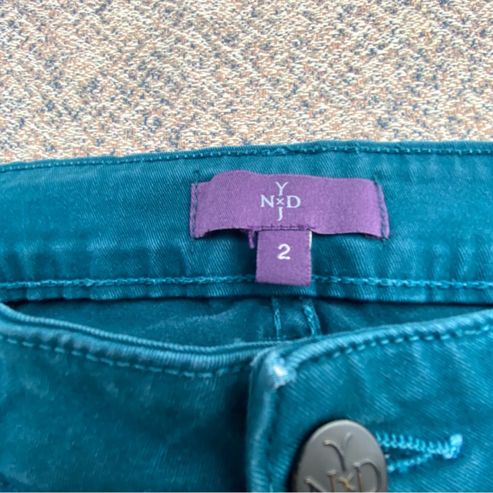 NYDJ Skinny Jeans Dark Turquoise size 2 Lift Tuck Technology - Picture 10 of 12
